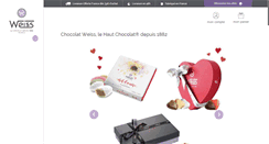 Desktop Screenshot of chocolat-weiss.fr