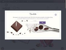 Tablet Screenshot of chocolat-weiss.fr